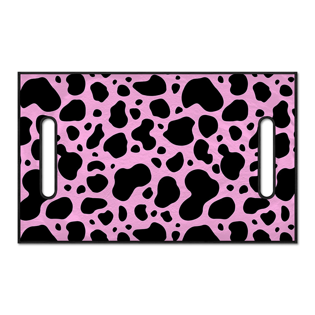 Black And Pink Cow Print Golf Cart Seat Cover