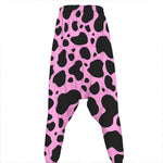 Black And Pink Cow Print Hammer Pants