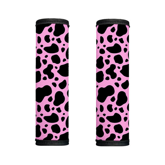 Black And Pink Cow Print Handle Covers