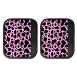 Black And Pink Cow Print Handle Covers