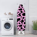 Black And Pink Cow Print Ironing Board Cover