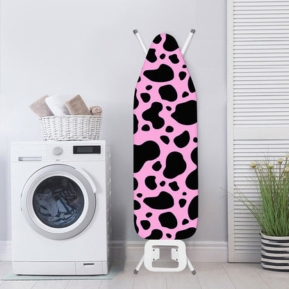 Black And Pink Cow Print Ironing Board Cover