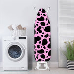 Black And Pink Cow Print Ironing Board Cover