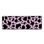 Black And Pink Cow Print Long Kitchen Mat