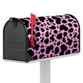 Black And Pink Cow Print Mailbox Cover