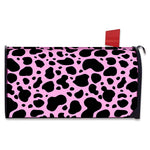Black And Pink Cow Print Mailbox Cover