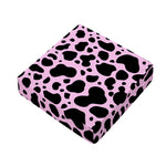 Black And Pink Cow Print Outdoor Seat Cushion Cover