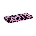 Black And Pink Cow Print Piano Keyboard Cover