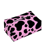Black And Pink Cow Print Rectangle Tissue Box Cover