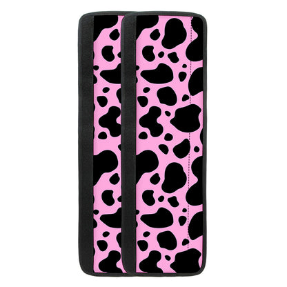Black And Pink Cow Print Refrigerator Handle Covers