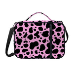 Black And Pink Cow Print Shoulder Strap Bible Bag