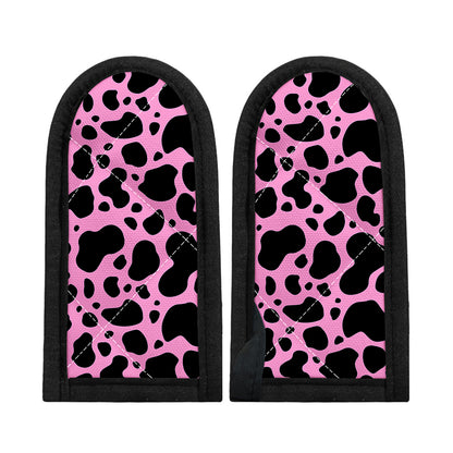 Black And Pink Cow Print Skillet Handle Cover
