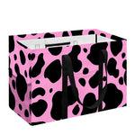 Black And Pink Cow Print Utility Tote Bag