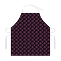 Black And Pink Spider Web Pattern Print Adjustable Apron