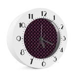 Black And Pink Spider Web Pattern Print Alarm Clock