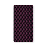 Black And Pink Spider Web Pattern Print Baby Crib Sheet