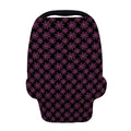 Black And Pink Spider Web Pattern Print Baby Seat Cover
