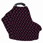 Black And Pink Spider Web Pattern Print Baby Seat Cover