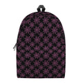 Black And Pink Spider Web Pattern Print School Backpack