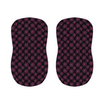 Black And Pink Spider Web Pattern Print Bar Stool Covers