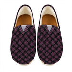 Black And Pink Spider Web Pattern Print Casual Shoes