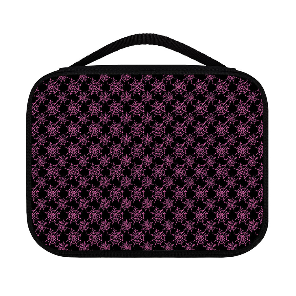 Black And Pink Spider Web Pattern Print Classic Bible Case