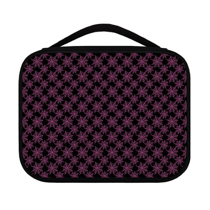 Black And Pink Spider Web Pattern Print Classic Bible Case