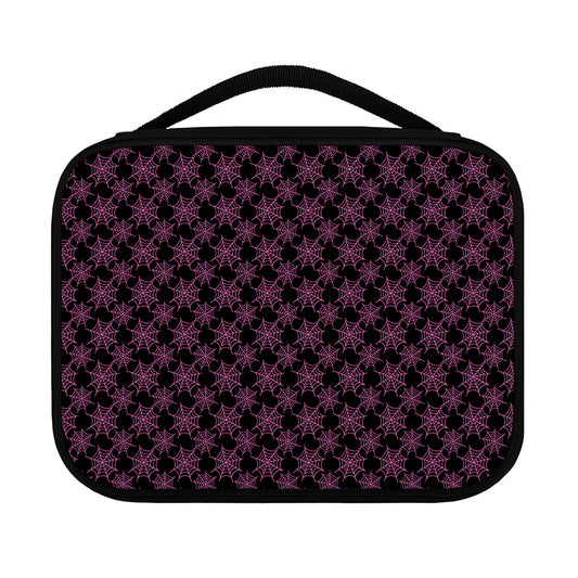 Black And Pink Spider Web Pattern Print Classic Bible Case