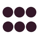 Black And Pink Spider Web Pattern Print Coaster Set