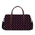 Black And Pink Spider Web Pattern Print Duffel Bag
