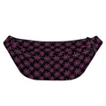 Black And Pink Spider Web Pattern Print Fanny Pack