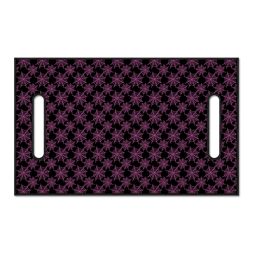 Black And Pink Spider Web Pattern Print Golf Cart Seat Cover