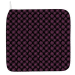 Black And Pink Spider Web Pattern Print Hand Towel