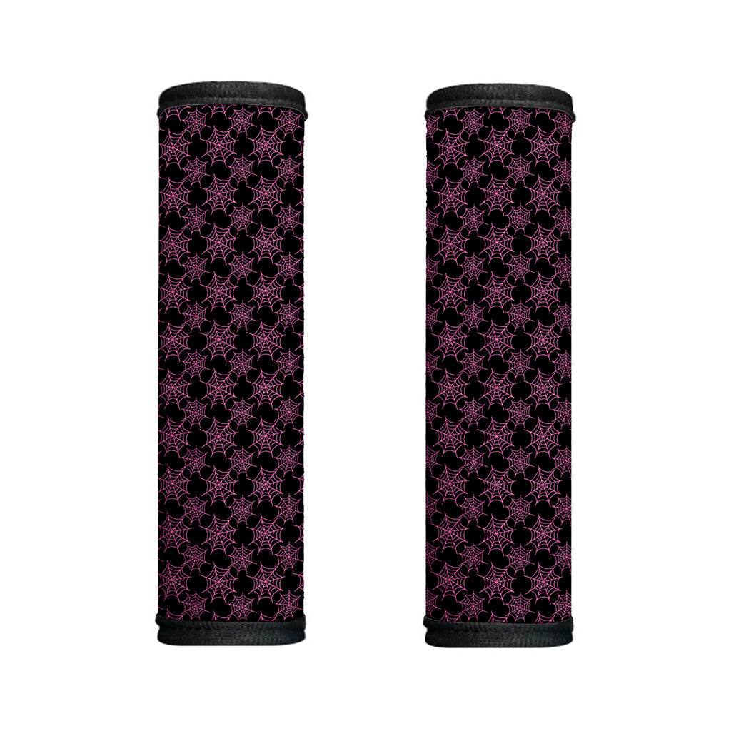 Black And Pink Spider Web Pattern Print Handle Covers