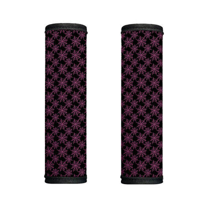 Black And Pink Spider Web Pattern Print Handle Covers