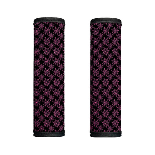 Black And Pink Spider Web Pattern Print Handle Covers