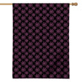 Black And Pink Spider Web Pattern Print House Flag