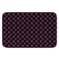 Black And Pink Spider Web Pattern Print Indoor Door Mat