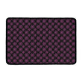 Black And Pink Spider Web Pattern Print Kitchen Mat