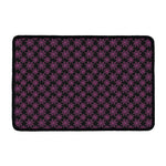 Black And Pink Spider Web Pattern Print Kitchen Mat