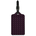 Black And Pink Spider Web Pattern Print Luggage Tag