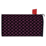 Black And Pink Spider Web Pattern Print Mailbox Cover