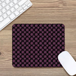 Black And Pink Spider Web Pattern Print Mouse Pad