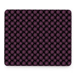 Black And Pink Spider Web Pattern Print Mouse Pad