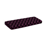 Black And Pink Spider Web Pattern Print Piano Keyboard Cover