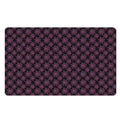 Black And Pink Spider Web Pattern Print Polyester Doormat