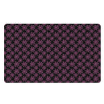 Black And Pink Spider Web Pattern Print Polyester Doormat