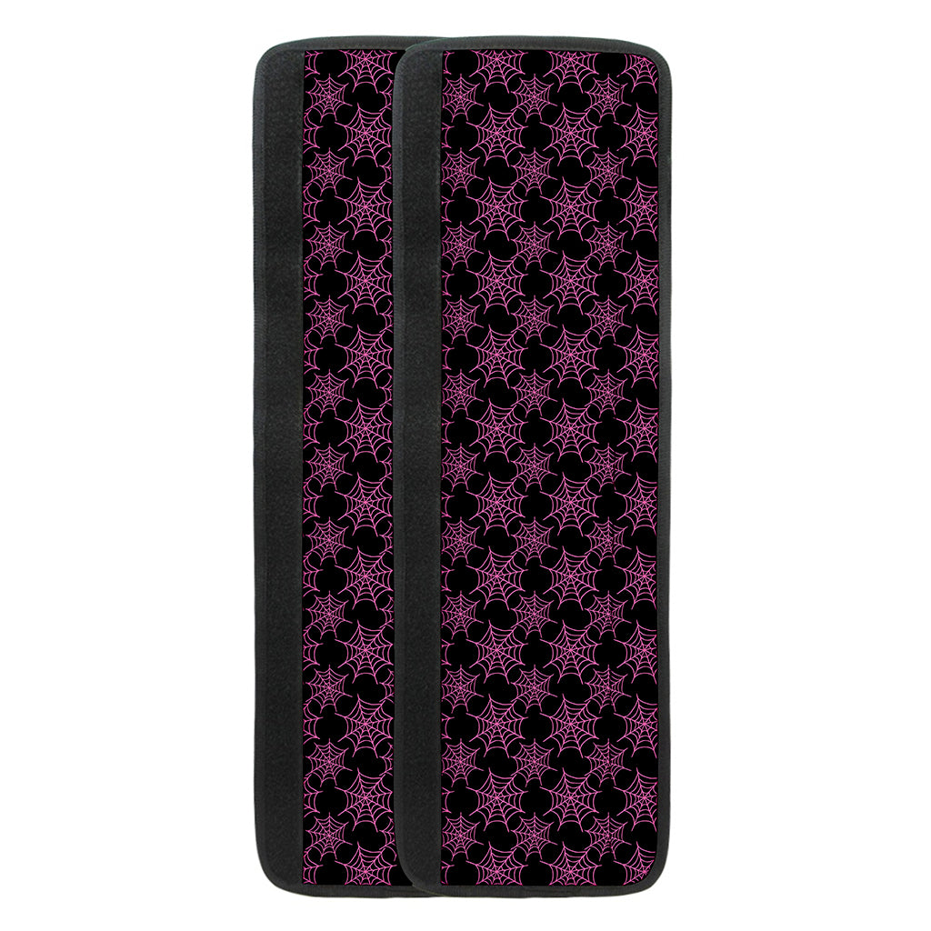 Black And Pink Spider Web Pattern Print Refrigerator Handle Covers