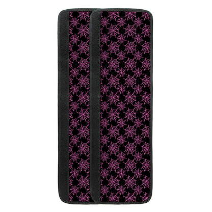 Black And Pink Spider Web Pattern Print Refrigerator Handle Covers