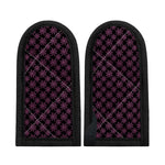 Black And Pink Spider Web Pattern Print Skillet Handle Cover